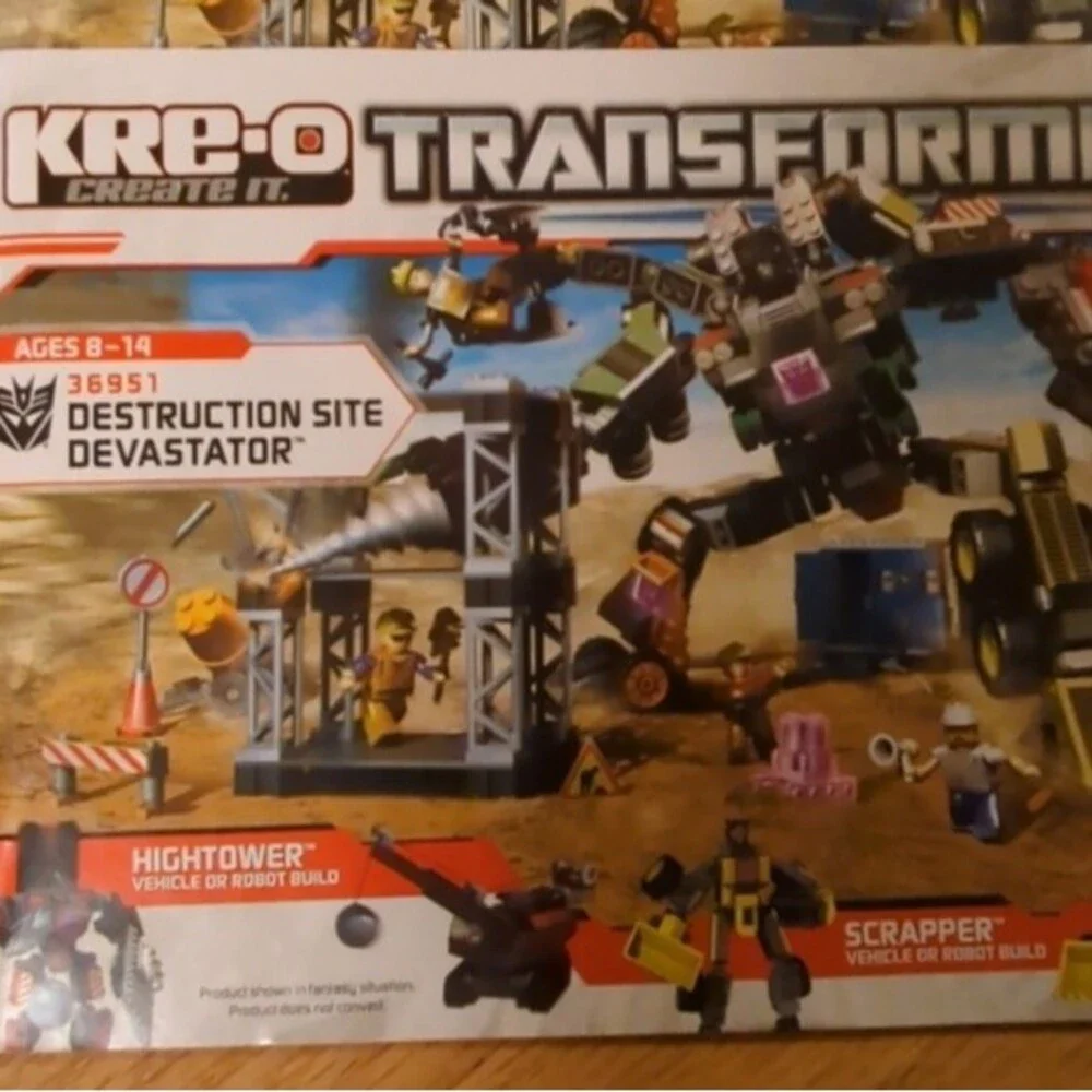 Kre-o Transformers Destruction Site Devastator 36951 Instruction Booklets